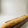 Walnut wooden french bread slicer