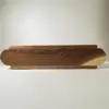 Walnut wooden french bread slicer