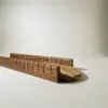 Walnut wooden french bread slicer