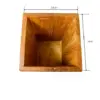 Red oak flippity-top wood trash can bin Handcrafted red oak wood trash can bin with removable wooden lid dimensions