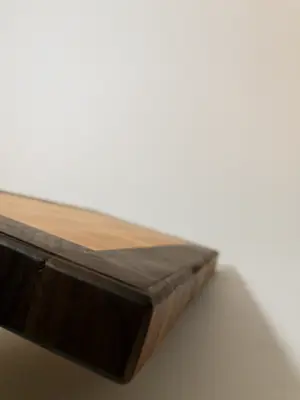 Walnut and maple end grain cutting board