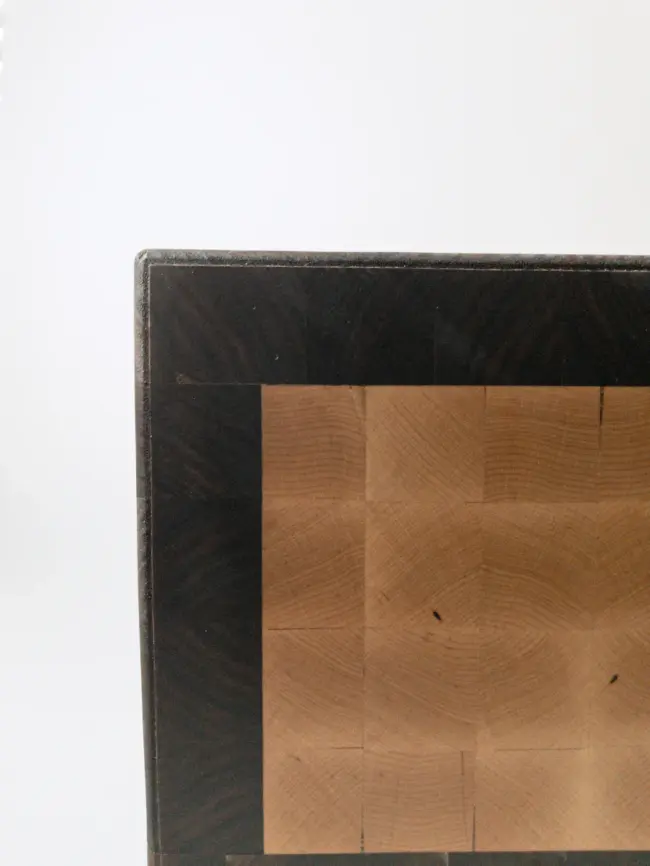 Walnut and maple end grain cutting board