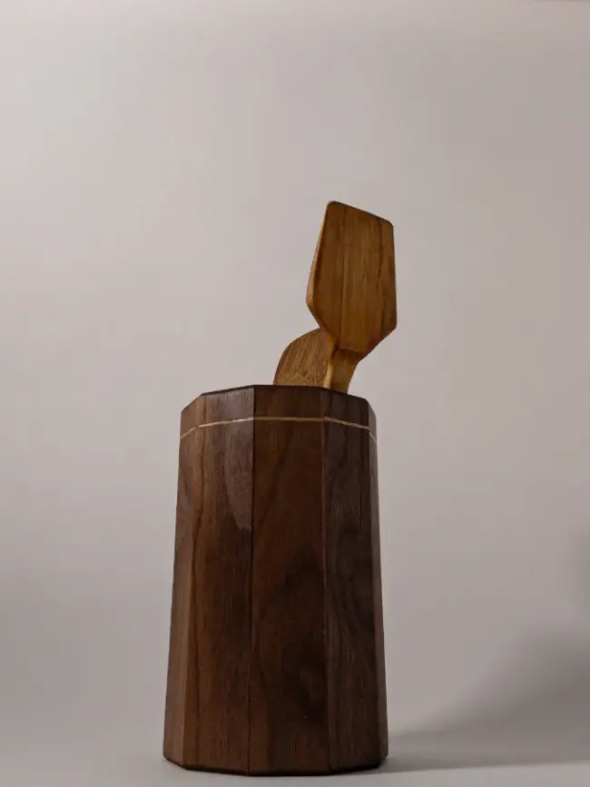 Wood Kitchen Utensil Holder