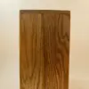 Red oak flippity-top wood trash can bin Handcrafted red oak wood trash can bin with removable wooden lid