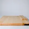 Maple edge grain cutting board with knife storage Maple edge grain cutting board with knife storage