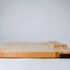 Maple edge grain cutting board with knife storage Maple edge grain cutting board with knife storage