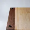 Maple edge grain cutting board with knife storage Maple edge grain cutting board with knife storage