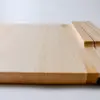 Maple edge grain cutting board with knife storage Maple edge grain cutting board with knife storage