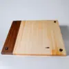 Maple edge grain cutting board with knife storage Maple edge grain cutting board with knife storage