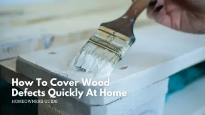 How to cover wood defects quickly at home