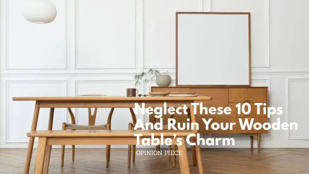 Neglect these 10 tips and ruin your wooden table’s charm