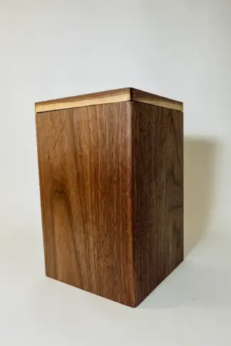 Walnut flippity-top wood trash can bin (without handle) (12)