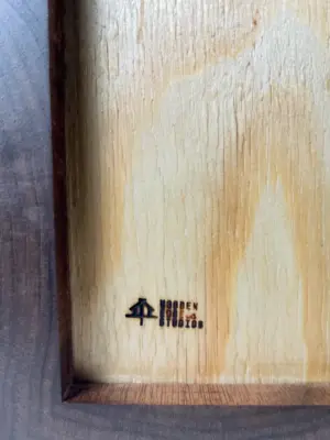 Walnut wood kitchen utensil holder