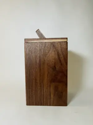Walnut wood kitchen utensil holder