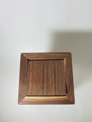 Walnut wood kitchen utensil holder