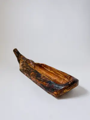 Crab apple rustic wood tray