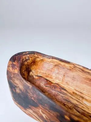 Crab apple rustic wood tray