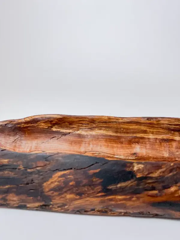 Handcrafted crab apple rustic wood tray Crab apple rustic wood tray