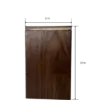 Walnut flippity-top wood trash can bin (small, large) Walnut flippity top wood trah can bin dimensions small