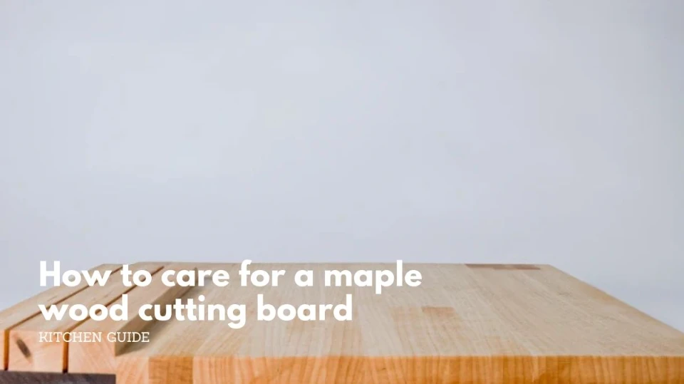 How to care for a maple wood cutting board-a maple edge grain cutting board