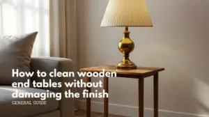 How to clean wooden end tables without damaging the finish