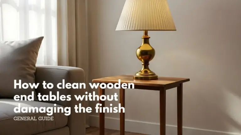 How to clean wooden end tables without damaging the finish