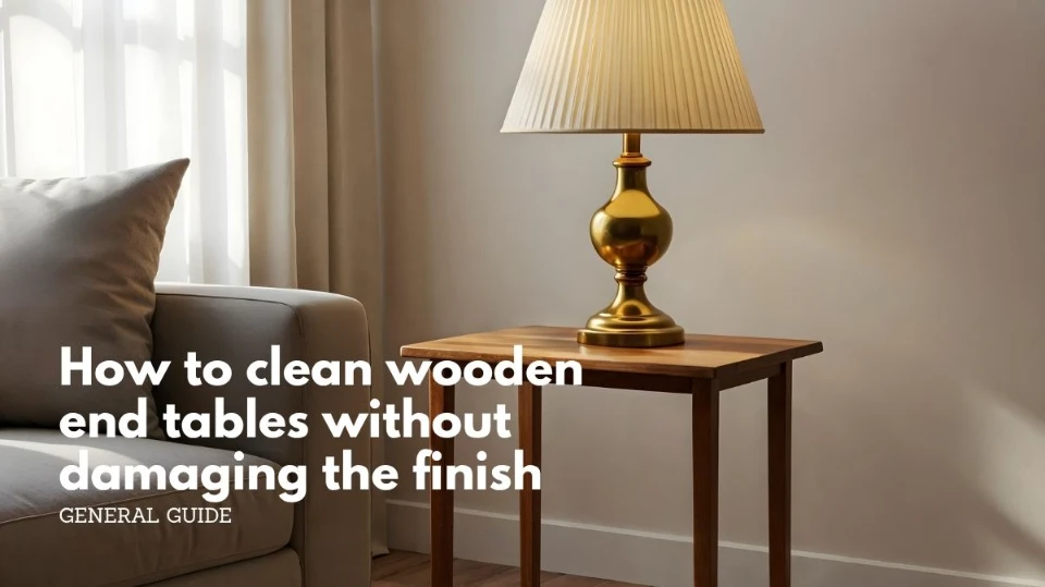 How to clean wooden end tables without damaging the finish