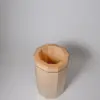 Maple wood kitchen utensil holder with walnut strip Maple wood kitchen utensil holder with walnut strip top view