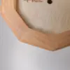 Maple wood kitchen utensil holder with walnut strip Maple wood kitchen utensil holder with walnut strip bottom view with logo close up