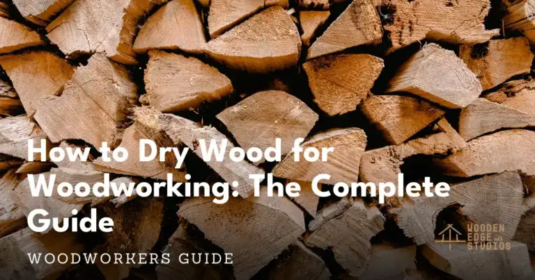 Stacked lumber air drying for woodworking projects