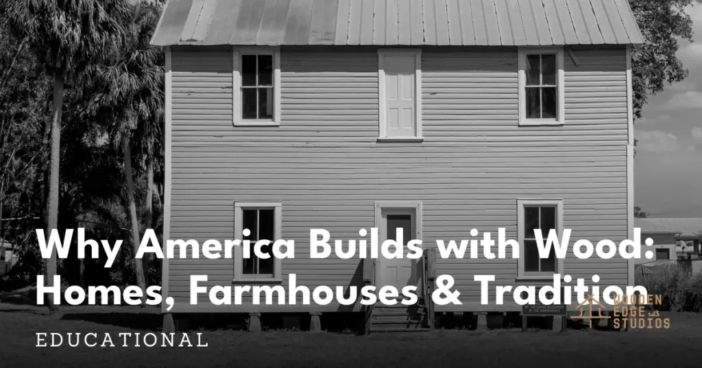 Why america builds with wood: homes, farmhouses & tradition American farmhouse wood frame home exterior – why america builds with wood