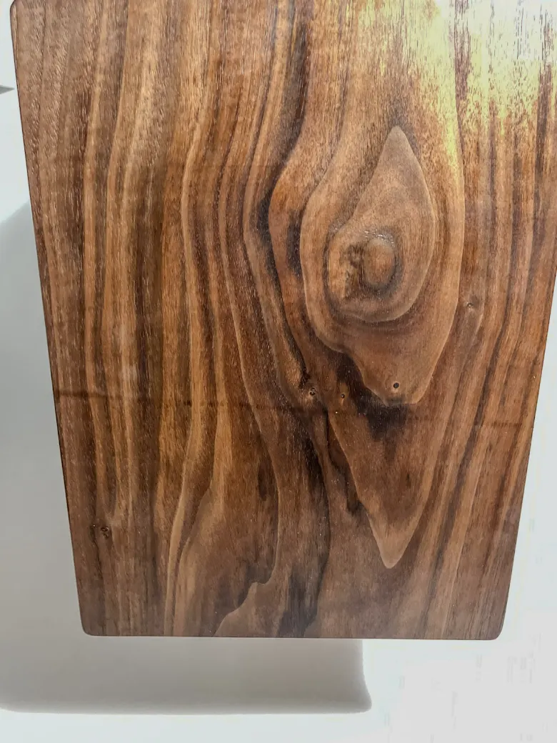 Walnut wooden laundry hamper with lid Wooden laundry hamper