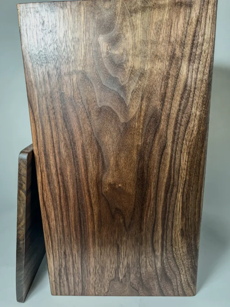 Walnut wooden laundry hamper with lid Wooden laundry hamper